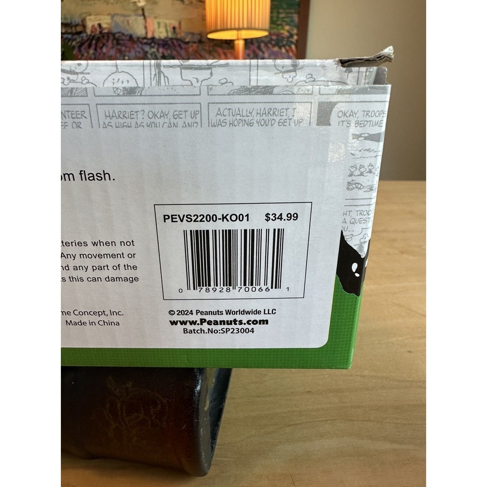 PEANUTS Beagle Scout Collection Snoopy String Lights 10 LED Pcs Set New In Box - Picture 10 of 11